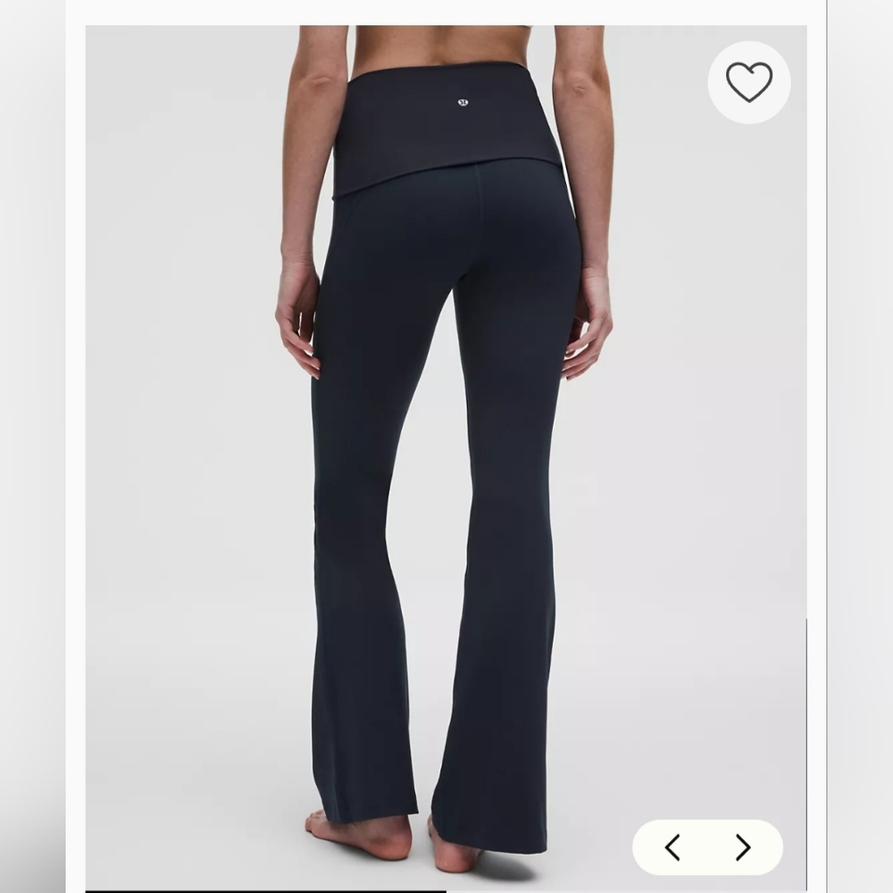Lululemon yoga pant foldover nulu